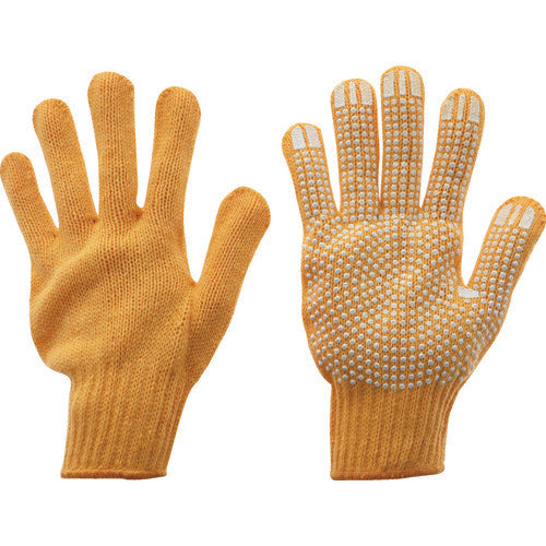 TRUSCO Colored Nylon Anti-Slip Gloves Yellow TCNSG-Y 1 Pair
