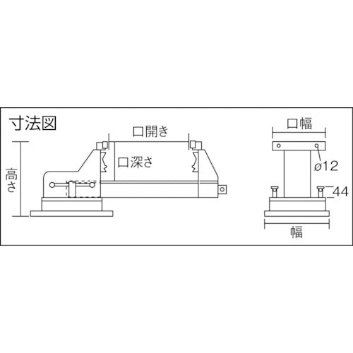 TRUSCO 스테인레스 스틸 바이스 TSUBR-100 용 파이프 입금 고정 나사 세트 TSUBR-100IKNS 1 S