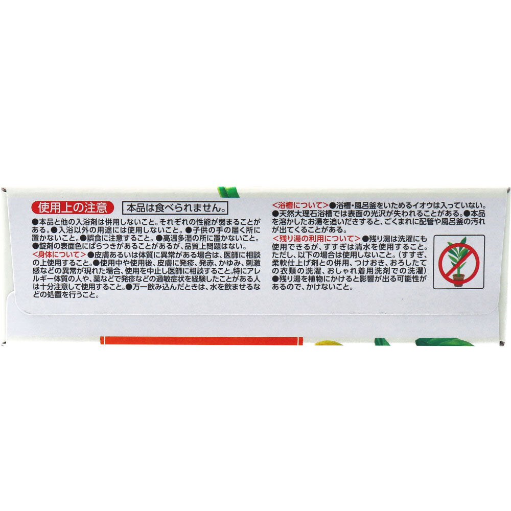 【아울렛】 발포 입욕 온포 보타니컬 내츄럴 시트러스 12정입 1개