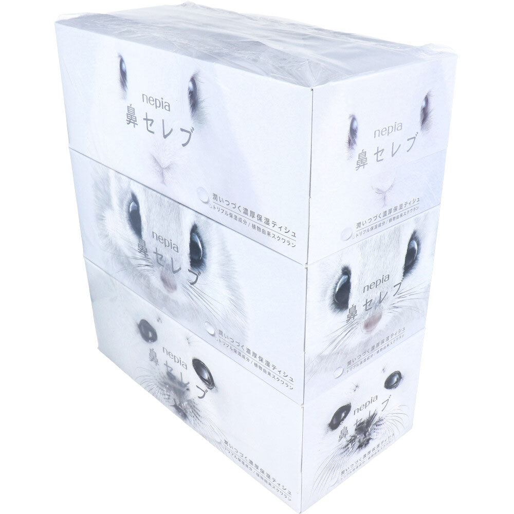 Nepia Nose Celeb Tissue Box 400 sheets (200 pairs) x 3 packs 1 piece