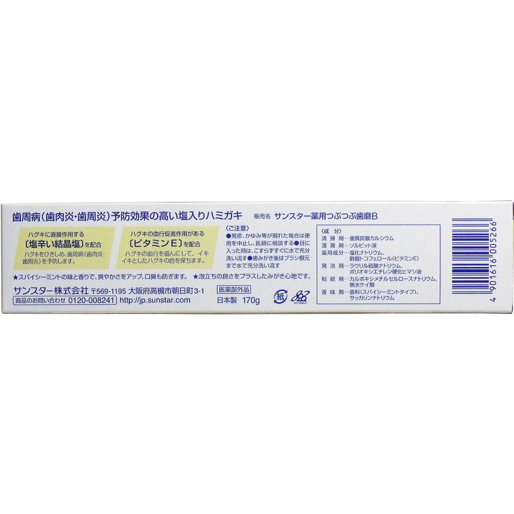 サンスター 薬用メディカ つぶつぶ塩 170g 1 個