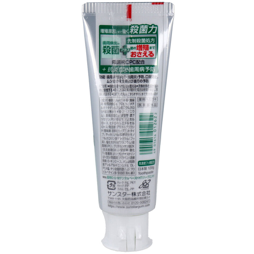 GUM 껌 플러스 덴탈 페이스트 허브 민트 120g 1개