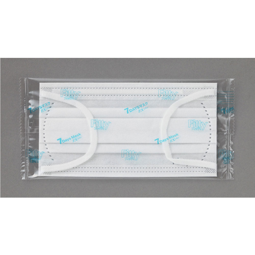 피티 7DAYS 마스크 EX 플러스 화이트 보통 사이즈 개별 포장 7장입 1개
