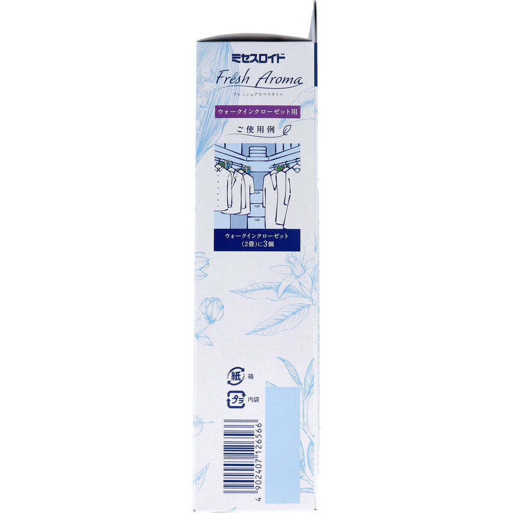 【アウトレット】ミセスロイド フレッシュアロマスタイル 防虫剤 ウォークインクローゼット用 1年 エアリーハーブ 3個入 1 個