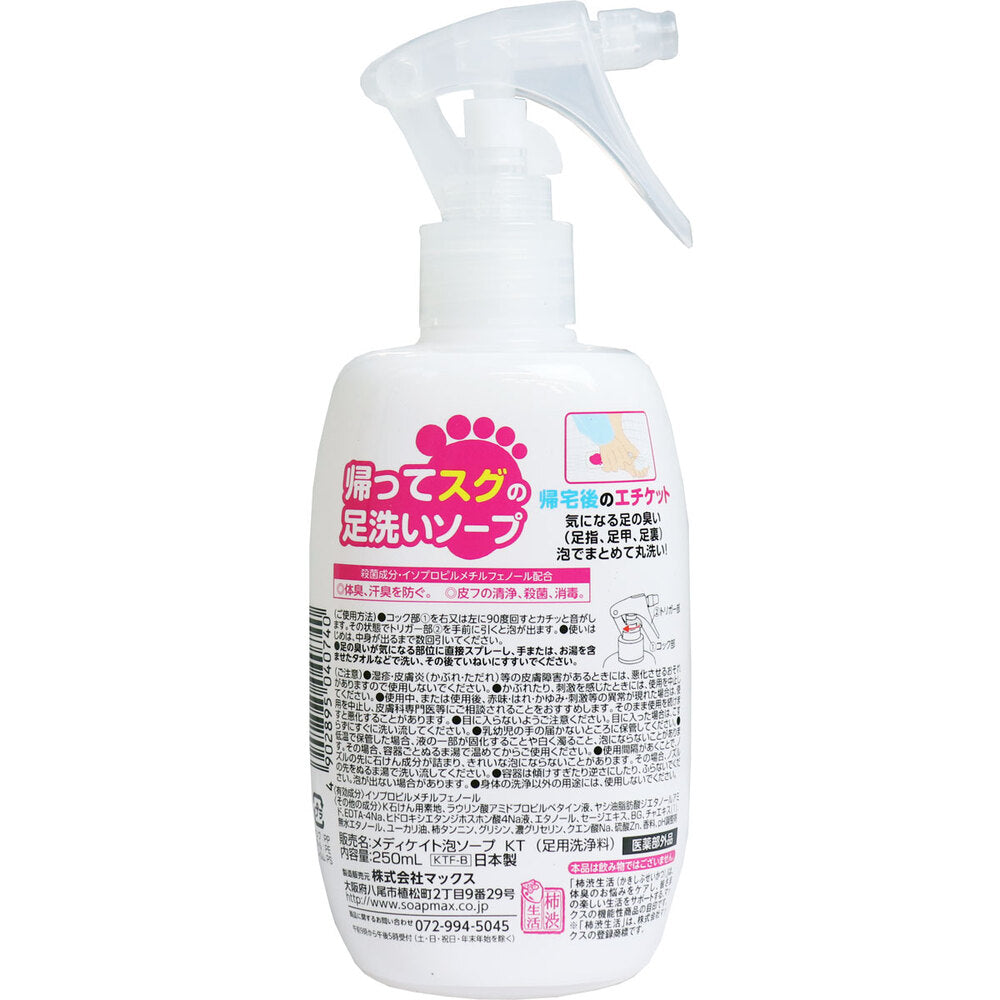 Medicinal persimmon tannin foot washing soap for when you get home 250mL 1 piece