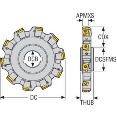 SECO Milling Side Cutter 335.18/25 Cutter 335.25-160.2126.40-10L 1 pc