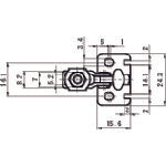 Super Downward Presser Toggle Clamp (Vertical Handle Type) Total Length: 26mm Clamping Force: 0.2kN TDS10F 1 pc