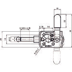 スーパー 押し引き兼用型トグルクランプ(R) ベースタイプ:フランジ TPPL50R 1 個