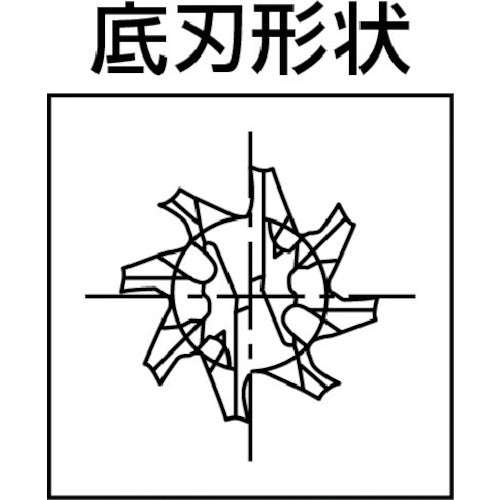 MAPAL Carbide Roughing End Mill OptiMill-Composite (SCM460) Composite End Mill Blade Diameter 10 x Blade Length 32 x Total Length 72 mm SCM460-1000Z08R-F0020HA-HC619 1 piece