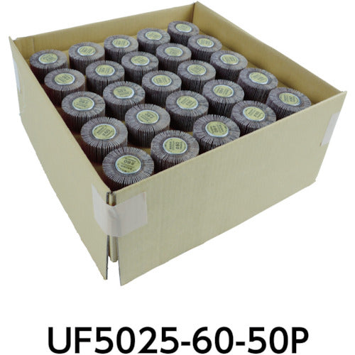 TRUSCO まとめ買い フラップホイル外径25×25×軸径6 60# 50個入 UF2525-60-50P 1 箱