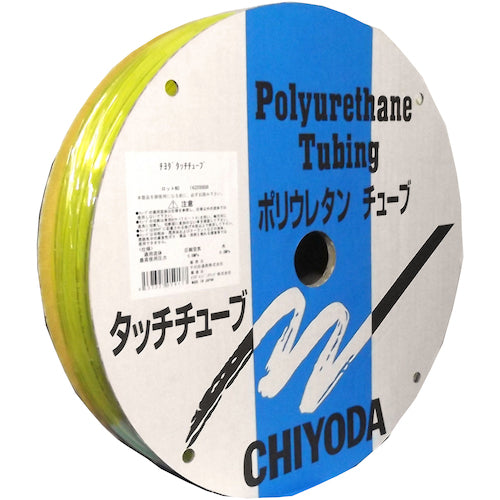 Chiyoda Polyurethane Tube TE Touch Tube 10mm/100m Clear Yellow TE-10-100 CY 1 Roll