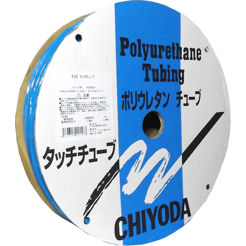 Chiyoda Polyurethane Tube TE Touch Tube 12mm/100m Light Blue TE-12-100 LB 1 Roll