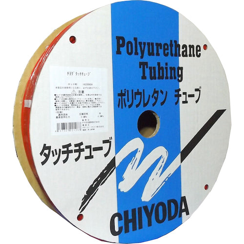 Chiyoda Polyurethane Tube TE Touch Tube 12mm/100m Red TE-12-100 R 1 Roll