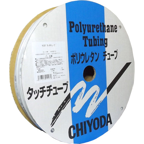 Chiyoda Polyurethane Tube TE Touch Tube 12mm/100m White TE-12-100 W 1 Roll