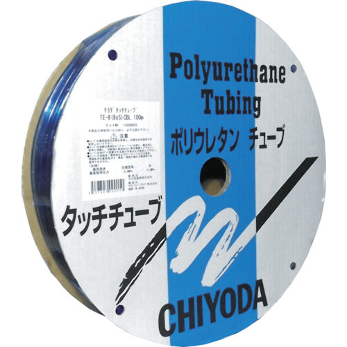 치요다 폴리우레탄 튜브 TE 터치 튜브 8mm/100m 클리어 블루 TE-8-100 CBL 1권