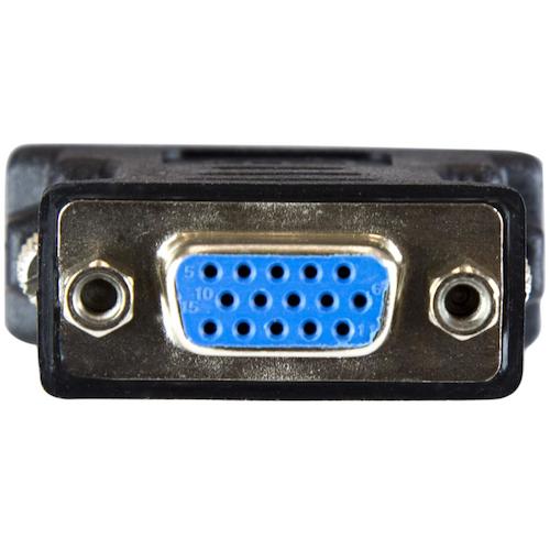 StarTech 디스플레이 어댑터/DVI-I-VGA/수컷 메스/블랙 DVIVGAMFBK 1봉