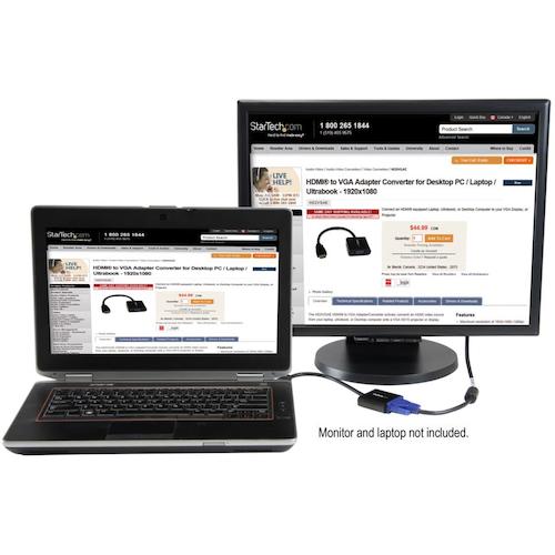 StarTech Display Adapter / HDMI to VGA / 1080p / No Audio HD2VGAE2 1 bag