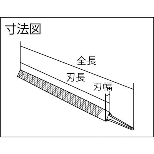 ツボサン 鉄工ヤスリ 150mm 三角 細目 SA150-03 1 本