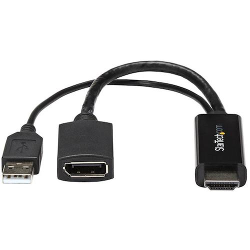 StarTech Display Adapter / HDMI - DP / 4K30Hz / USB Power / BK HD2DP 1 bag