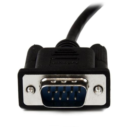 StarTech 시리얼 케이블/RS232C 크로스/1m/DB9/암수/블랙 SCNM9FM1MBK 1봉