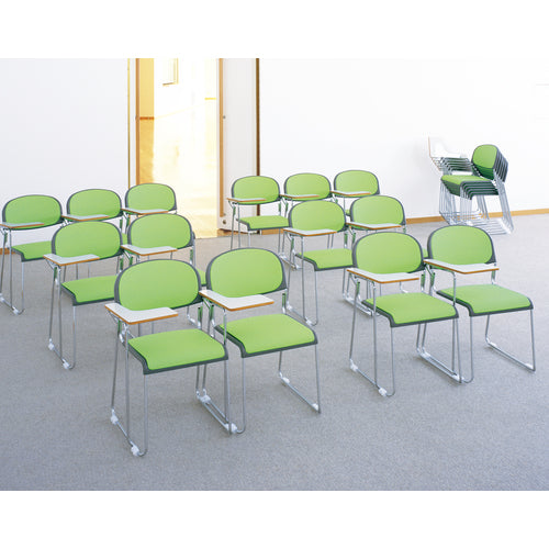 TOKIO Meeting Chair (Stackable) Vinyl Leather Indigo Blue FNM-10L-IB 1 Chair