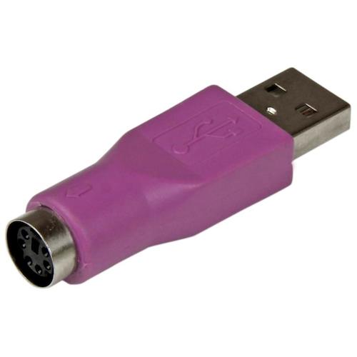 StarTech PS/2 conversion adapter / PS/2 keyboard compatible / USB-A male - PS/2 female GC46MFKEY 1 bag