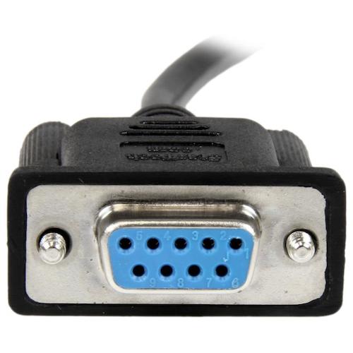 StarTech Serial Cable / RS232C Cross / 1m / DB9 / Female to Female / Black SCNM9FF1MBK 1 Pack