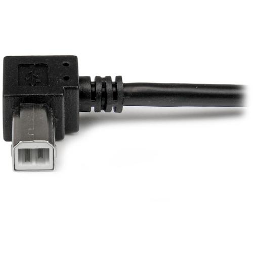 StarTech USBケーブル/A−B/3m/USB 2.0/480Mbps/右L型/オス・オス/BK USBAB3MR 1 袋