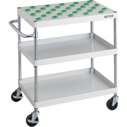 TRUSCO ツールワゴン フェニックスワゴン 省音 750X500XH880 BT−30 ホワイト PEW-TL972C-W 1 台