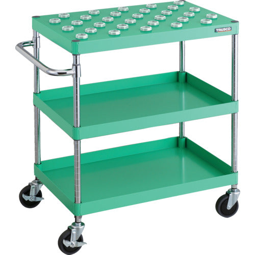 TRUSCO ツールワゴン フェニックスワゴン 省音 750X500XH880 BT−30 ヤンググリーン PEW-TL972C-YG 1 台