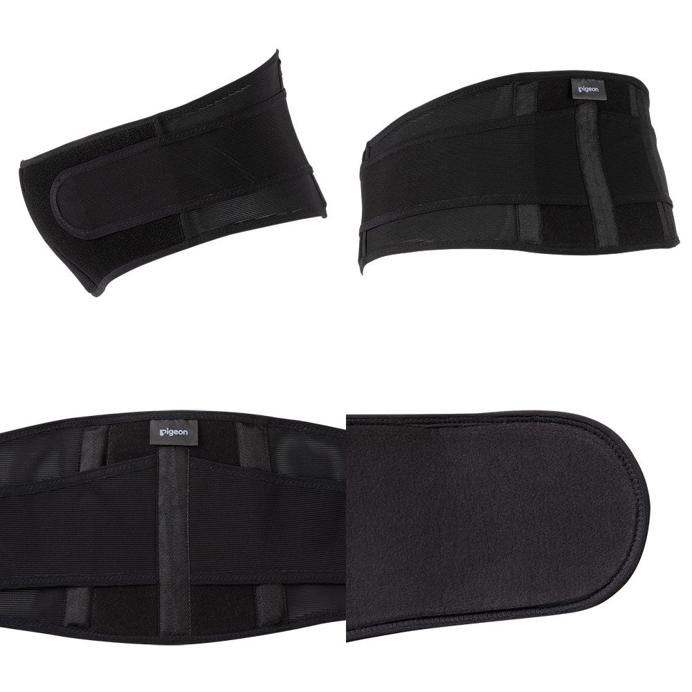 비둘기 초기부터 사용할 수 있는 임산부의 허리 확실히 서포터 블랙 출산용 L사이즈 1장입 1개