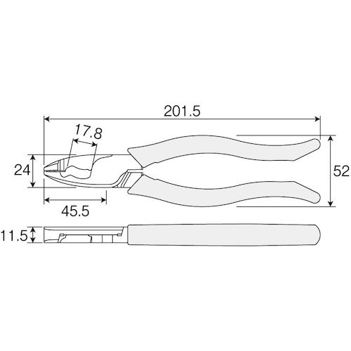 HOZAN VVFペンチ P-59-175 1 丁