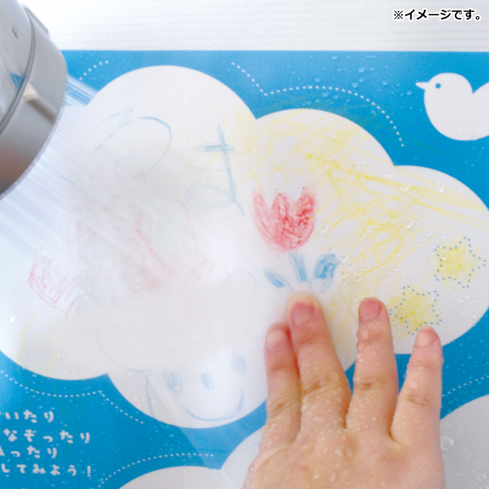 Bath additives to play with in the bath 38SERIES Ofuro de kakerun♪ Crayon + sheet set 25g (1 pack) 1 piece