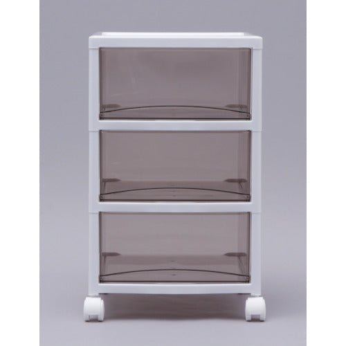 IRIS 221247 Super Clear Chest White/Clear Brown 3-tier type SCE-030-BR 1 unit