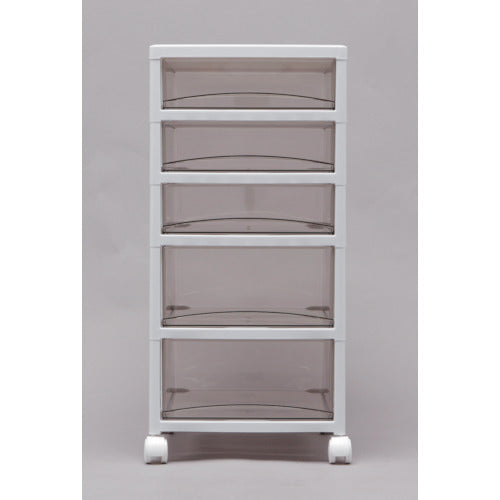 IRIS 221274 スーパークリアチェスト ホワイト/クリアブラウン 浅3段深2段タイプ SCE-320-BR 1 台