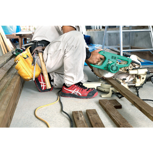 ASICS ウィンジョブCP103 レッド×ホワイト 25.0cm FCP103.2301-25.0 1 足