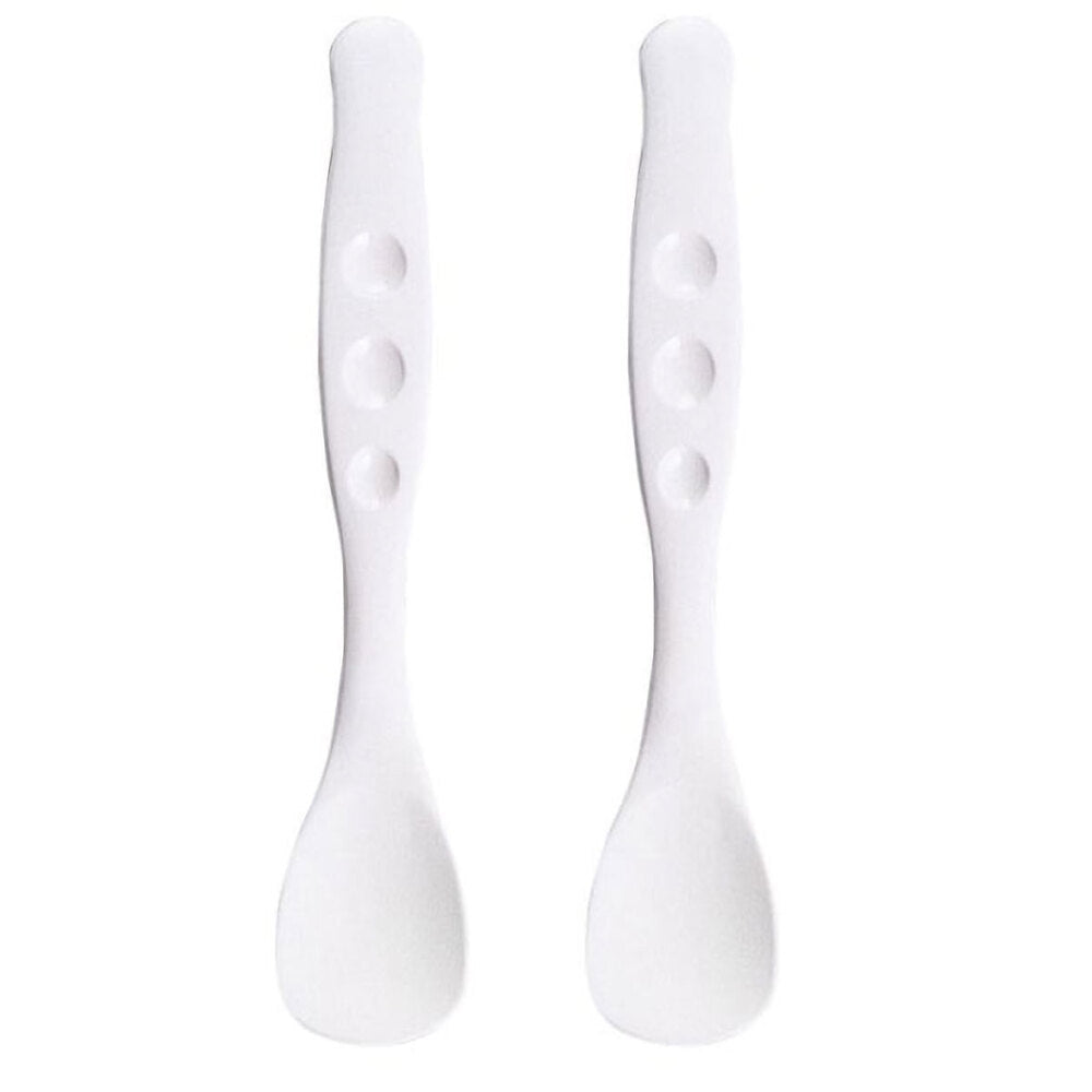 Great to use! Soft spoon, large, white, 2 pieces, 1 piece