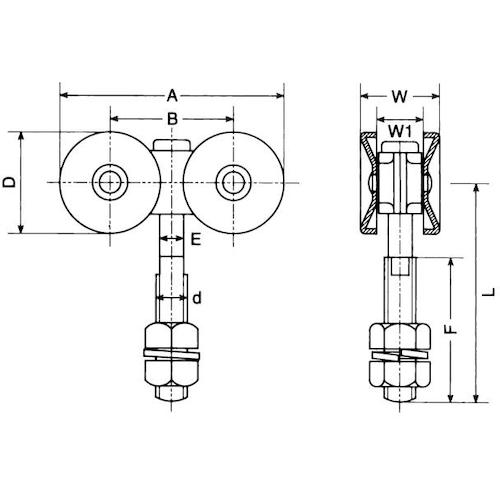 Yaboshi Double Wheel Press (Steel) No. 3 3FUK 1 piece