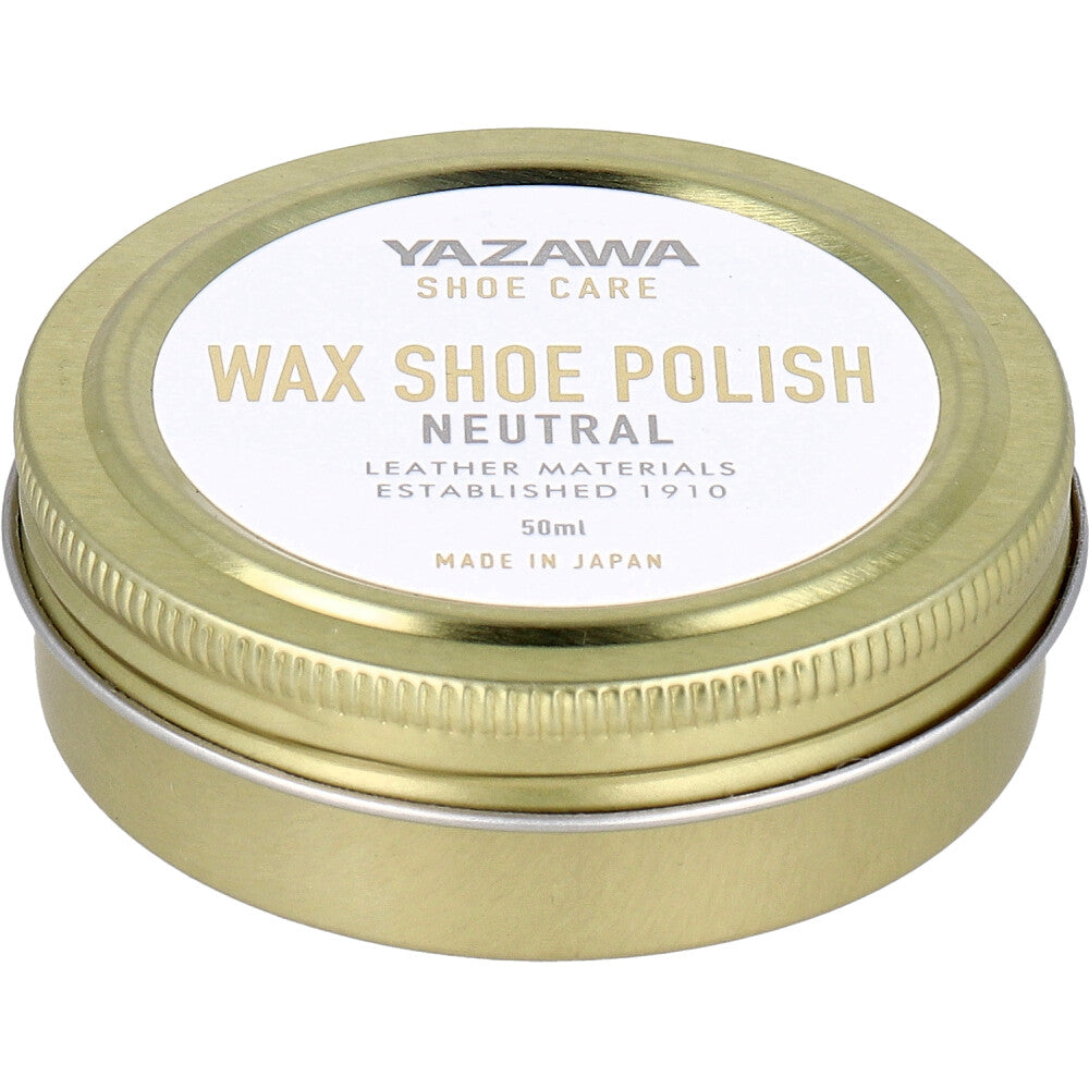YAZAWA SHOE CARE ワックスシューポリッシュ ニュートラル 50mL 1 個