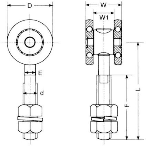 Yaboshi Single Wheel Bearing (Steel) No. 3 3TANBE 1 pc