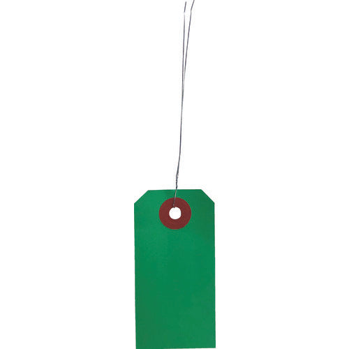 Yutaka Make Shipping Tags, Wired Bean Shipping Tags, 25 Pieces, Green, A-166, 1 PK