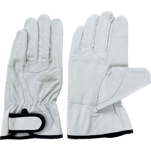 Lucky Worker Pig Leather Crest Ranger Magic 803 M White 803-M 1 pair