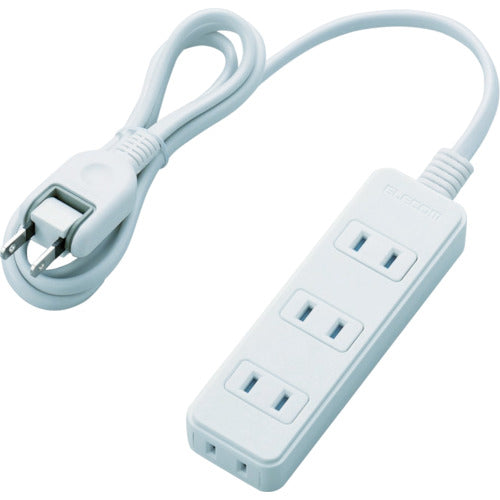 ELECOM 먼지 셔터가있는 전원 탭 T-ST02-22410WH 1 개