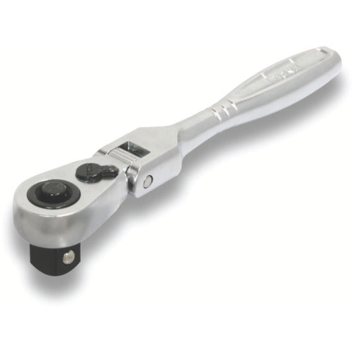 TONE Compact Swing Ratchet Handle, 72 teeth, 9.5mm socket, 122mm overall length, RH3FCH, 1 pc