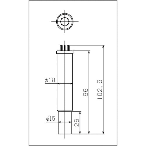 ULVAC 피라니 진공계 측정자(φ15) WP02 1개