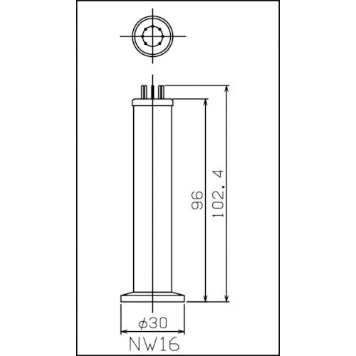 ULVAC ピラニ真空計測定子(NW16) WP16 1 個