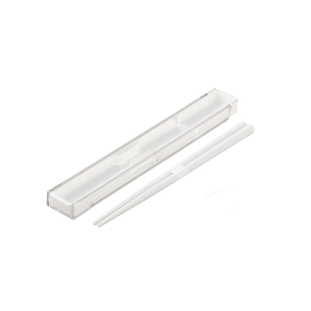 【アウトレット】モノトーン 箸・箸箱セット S ホワイト 18cm 1 個