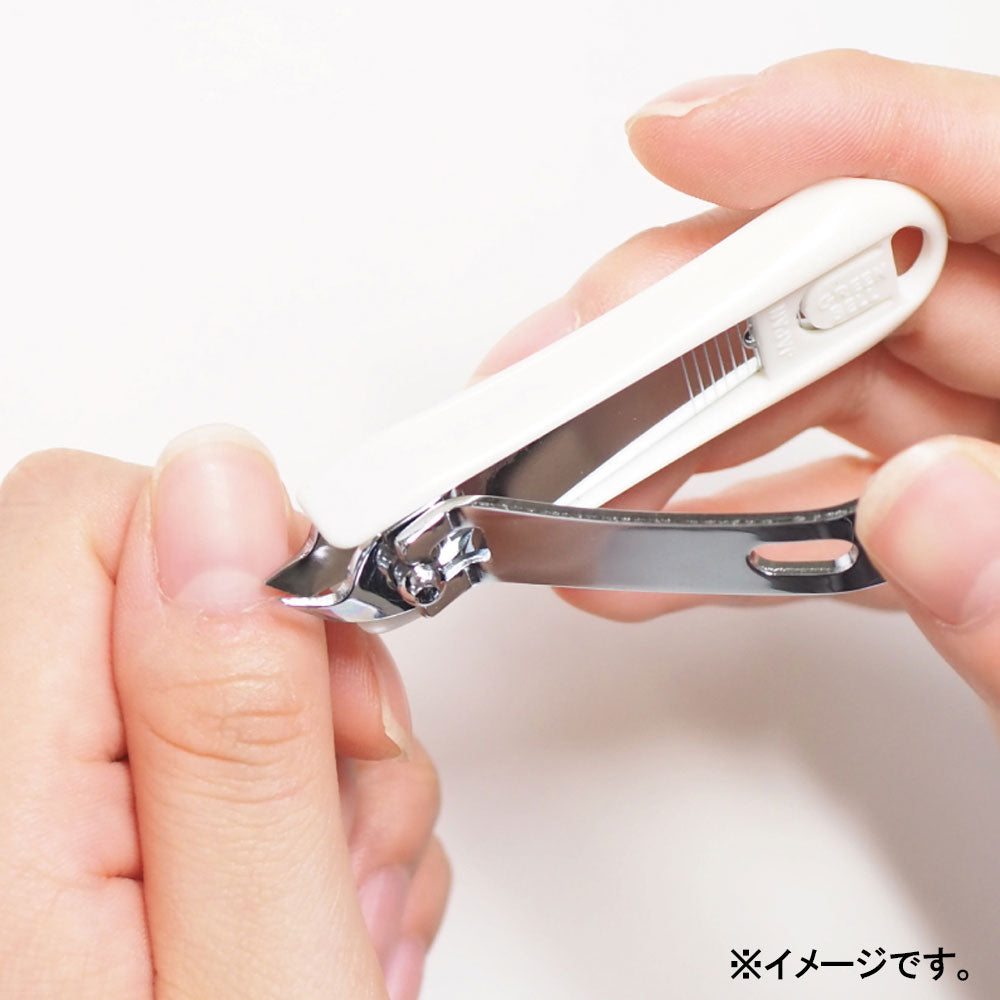 Kiruzo Nail Cutter with Nail File, White, SE-033, 1 pc