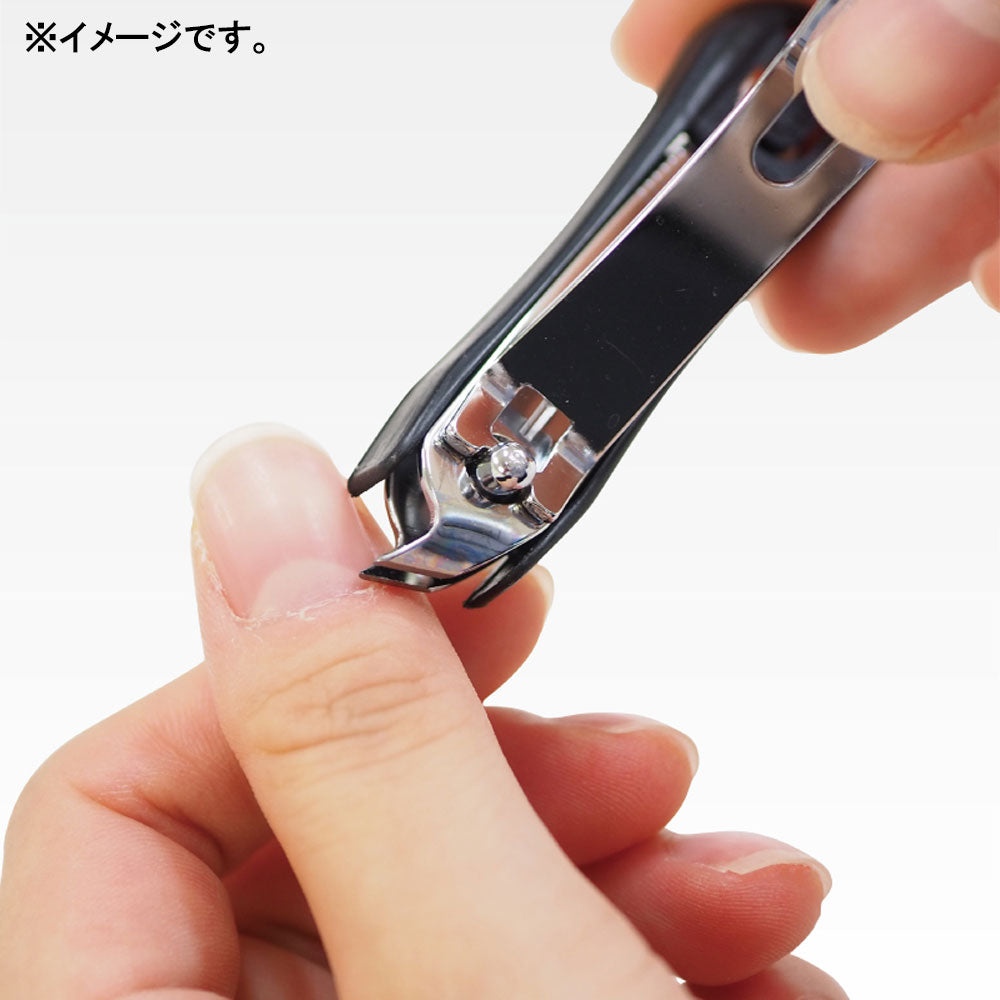 Kiruzo Nail Cutter with Nail File, Black, SE-034, 1 pc