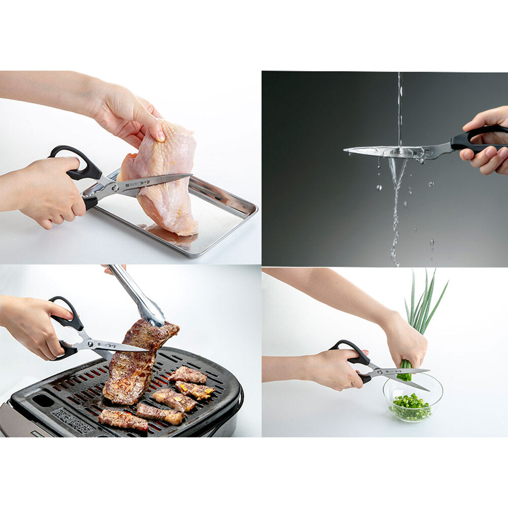 장인의 기술 스테인리스제 키친 가위 롱 타입 G-2033 1개